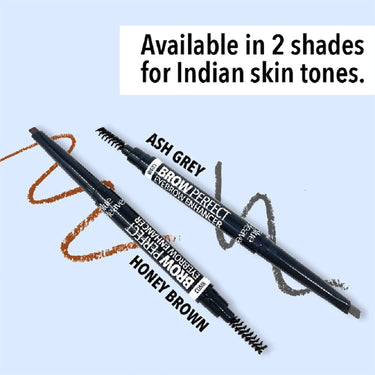 Blue Heaven Brow Perfect Eyebrow Enhancher, Long Lasting, Smudge Proof, Waterproof Eyebrow Pencil, One Swipe perfect finish, Honey Brown, 0.30gm